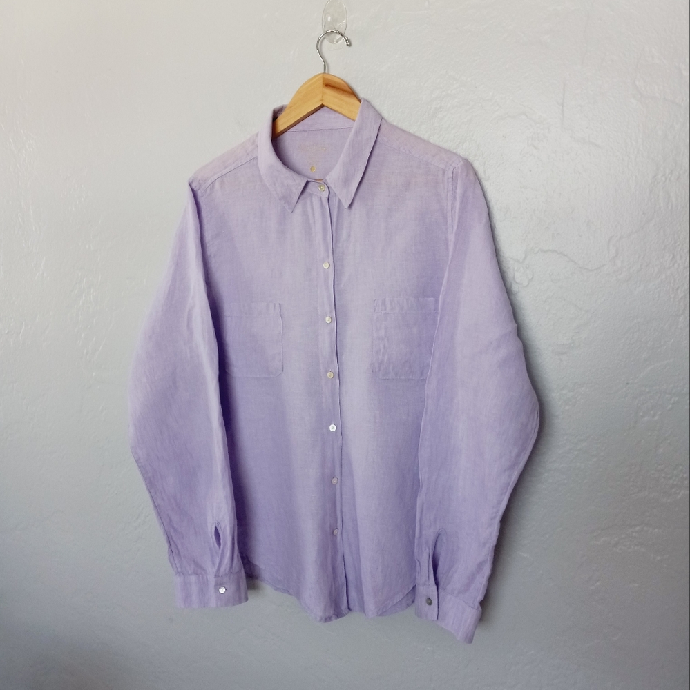 Lilly Pulitzer Linen Button-Front Women's Shirt